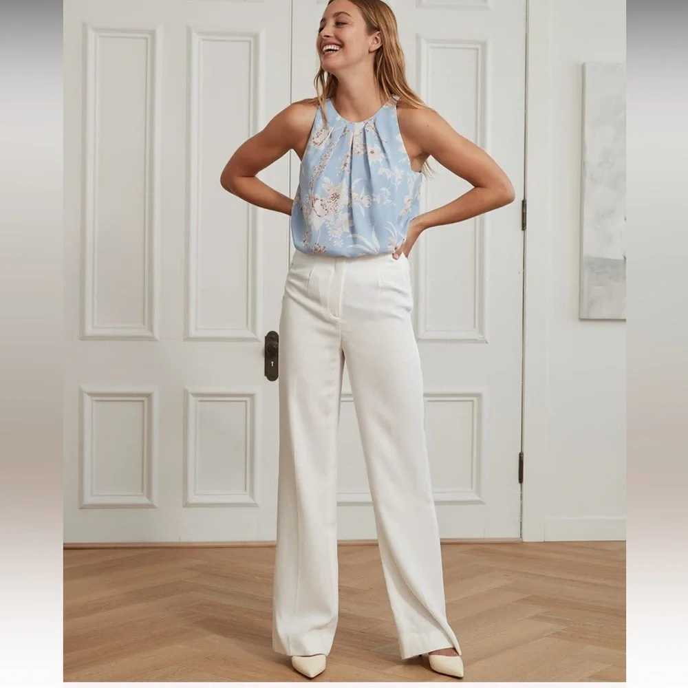 NWT RW&Co Wide Leg Tencel Pant Size 12 - Picture 1 of 12